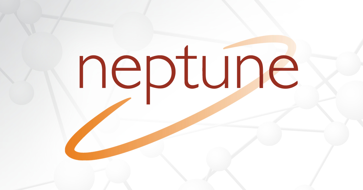 The Neptune Consortium logo appears over a gray graphic of molecules