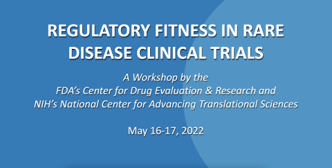 Screenshot of presentation during the Regulatory Fitness in Rare Disease Clinical Trials Workshop